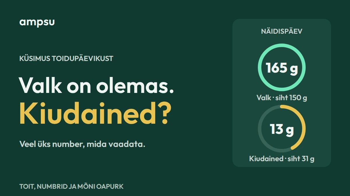 Valgusiht on täis. Aga kiudained?
